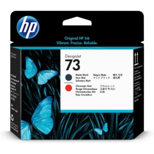 HP Cabezal de Impresión 73 Negro Mate y Rojo Cromático CD949A