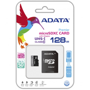 Adata Memoria Micro SD 128GB Clase 10 AUSDX128GUICL10A1-RA1