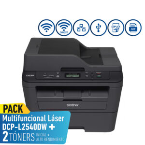 BROTHER Impresora Multifuncional DCPL2540DW + Toner extra